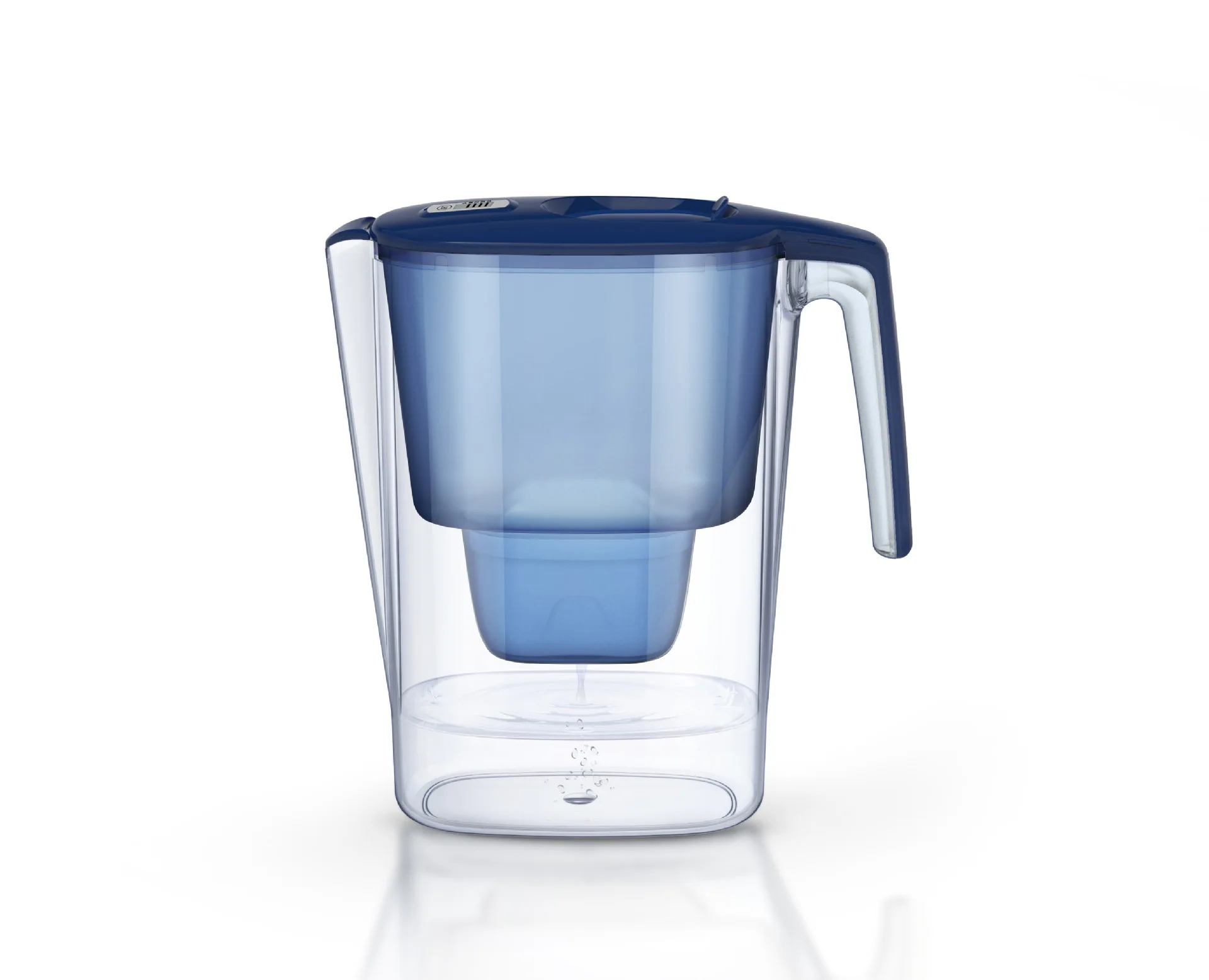 household 2.5L plastic water filter pitcher filtration jug replacement cartridge water filter jug with activated carbon filter