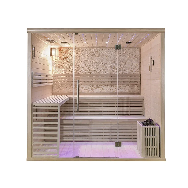 luxury 4-5 persons indoor steam sauna room for sale