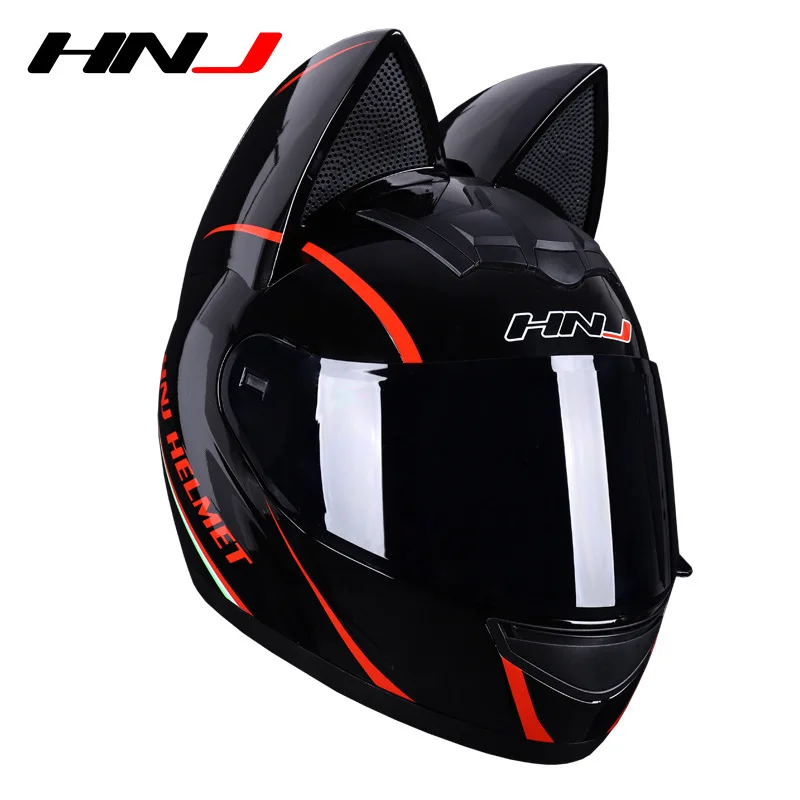 Factory Price new design mini Helmet Four Seasons cartoon nitrinos cat ear helmet upgrade