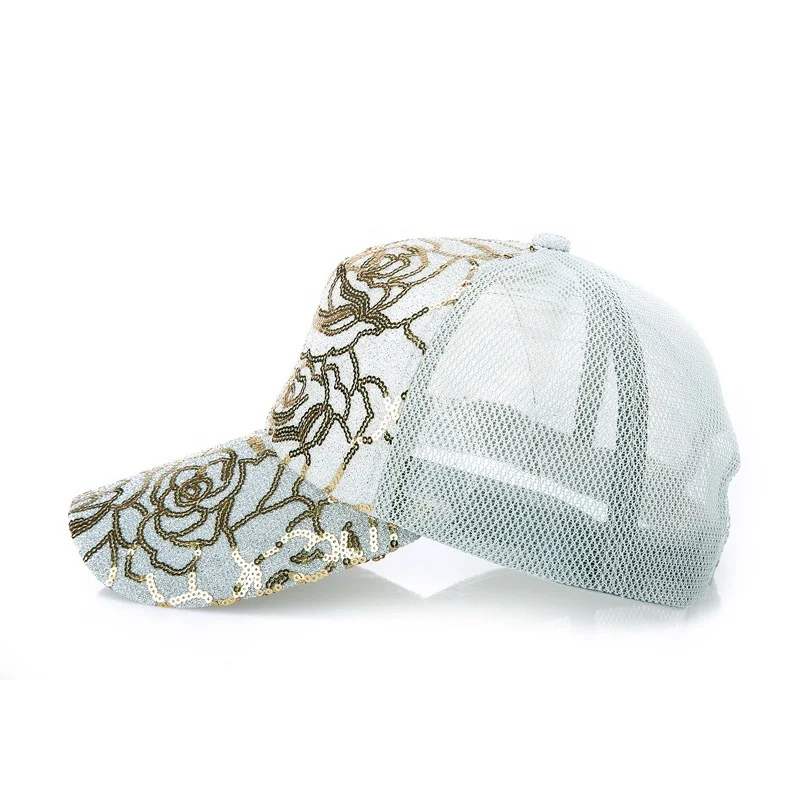 Custom hot sales bling bling baseball fashion sports hat summer luxury hats for women in stock