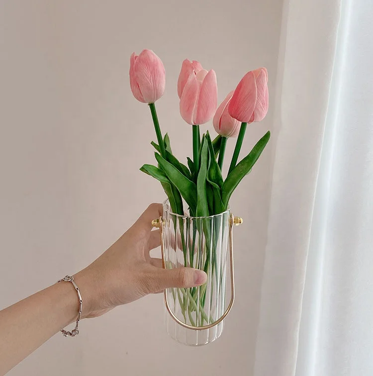 Recommend Suspensable Tall Cylinder Glass Vase For Home Decoration