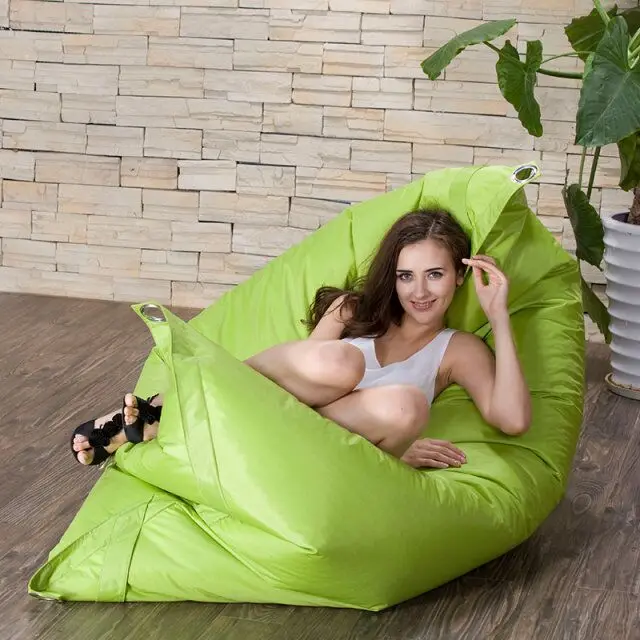 Outdoor waterproof fabric large square bean bag