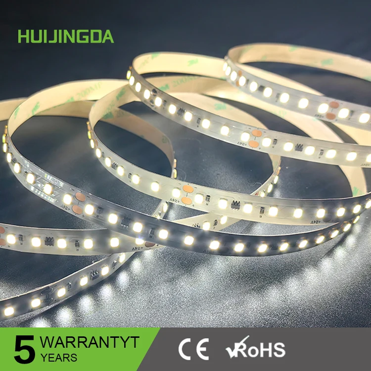 DC24v 10mm PCB 2835 SMD LED Strip Light 120LEDs/M 3000k 6500k 20m Constant Current Smart Strip Lights 5 Years Warranty