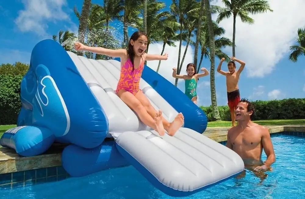 Free Shipping from US Warehouse Small Size Inflatable Water park Swimming Pool Slide for outdoor kids