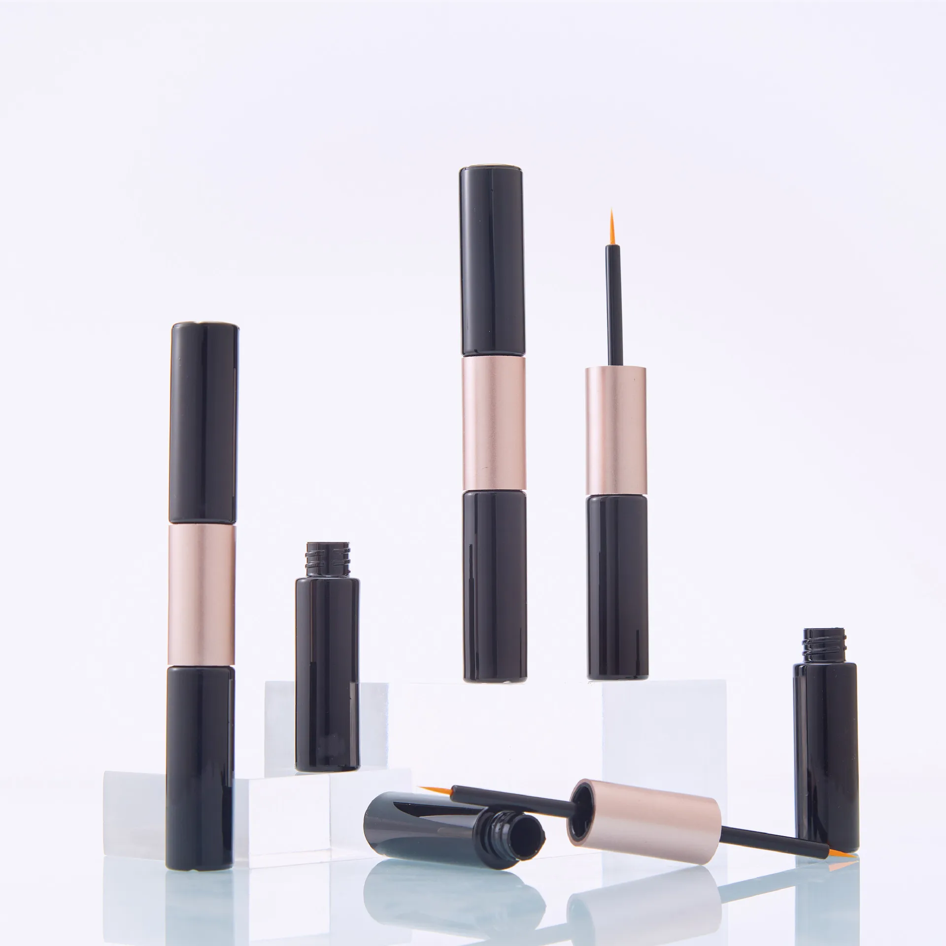 5ml Double Head Round Liquid Eyeliner Empty Tube Eyeliner False Eyelash Lengthening Liquid Bottle