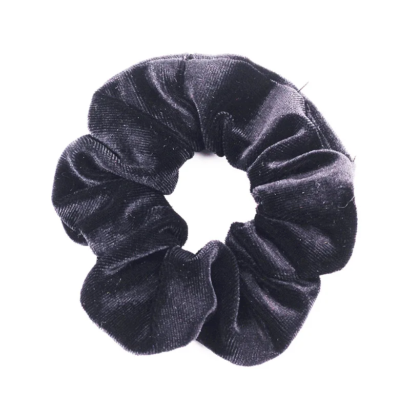 Fashion hair ring 46 Color velvet large hair Scrunchie Elastic Hair Band for women