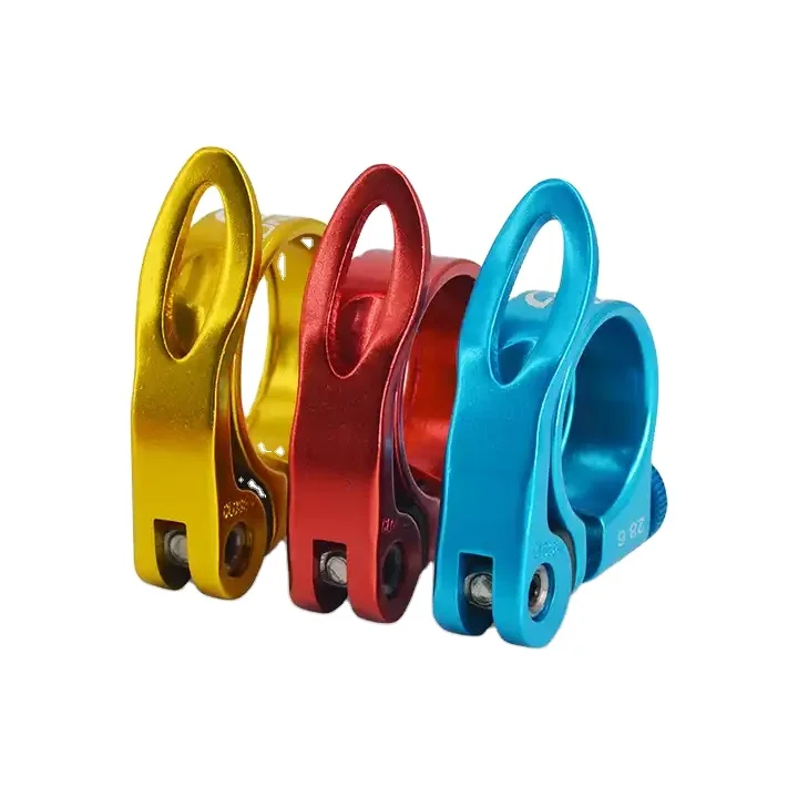 Bicycle  Clamp Quick Release Lock Seat Pipe 34.9mm Aluminum alloy Saddle Pipe Clamp  Seat bar lock Bicycle Seat Post Clamp