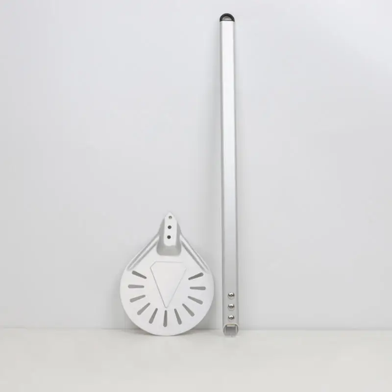 7inch Anode hard film perforated aluminum alloy professional  pizza shovel turning peel with 40cm handle