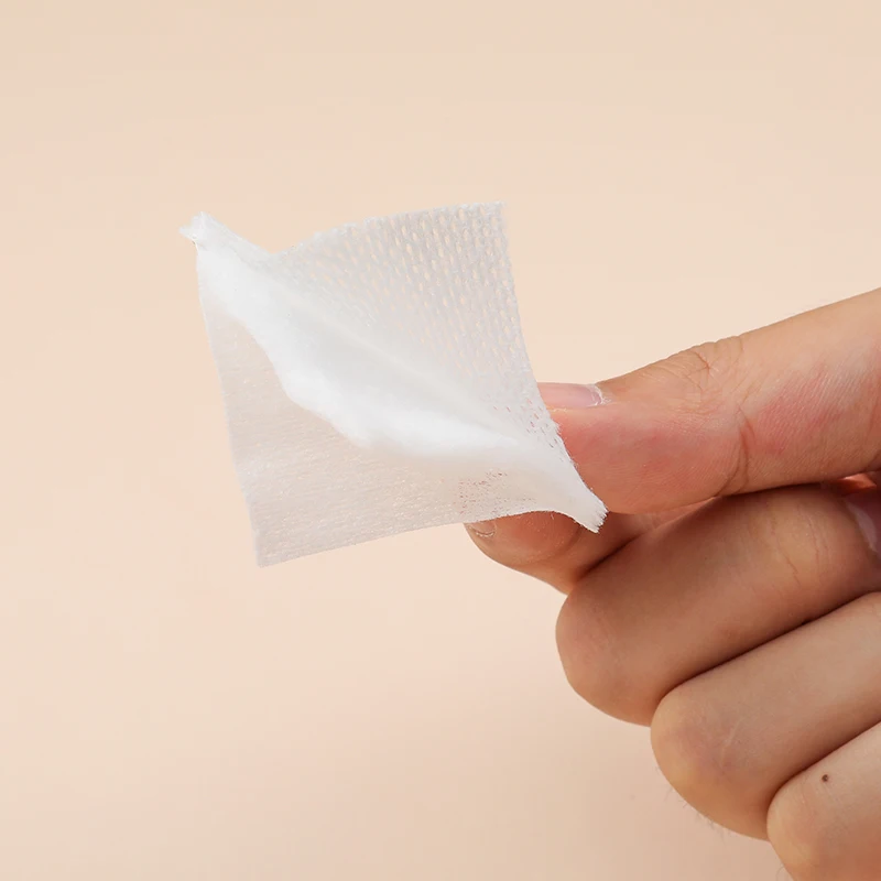 square cotton pad Facial Cotton Pads Bags Top OEM Style Environmental Pure Package Eco make-up remover