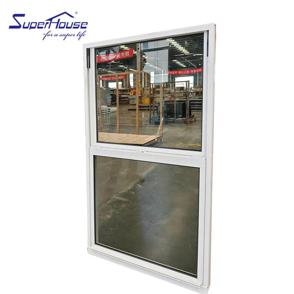 Top manufacturer upvc windows and doors NFRC aluminum single hung windows for the villa