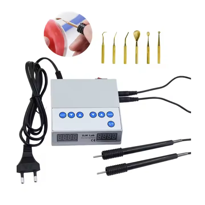 Восковой восковый нож для зубной лаборатории, 6 насадок с 2 ручками