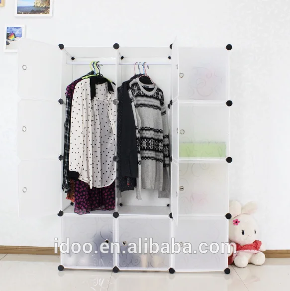 Home Furniture Load-bearing Test Plastic Folding Shelves Wardrobe Kids Room Accessories