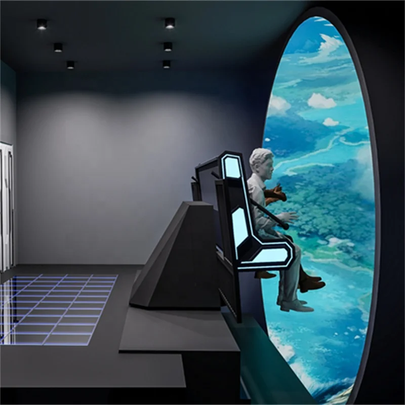 Парк развлечений комнатные видеоигры невооруженным глазом 3D кинотеатр Летающий театр игровой мир Юрского искусства аттракцион захватывающий проектор