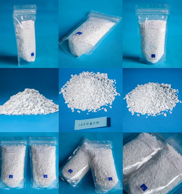 Food grade  calcium chloride dihydrate 74% white flake CaCl2  flake 74%