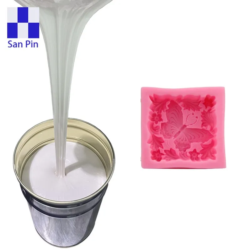 Free sample clear color liquid rtv2 silicone rubber for making soap molds