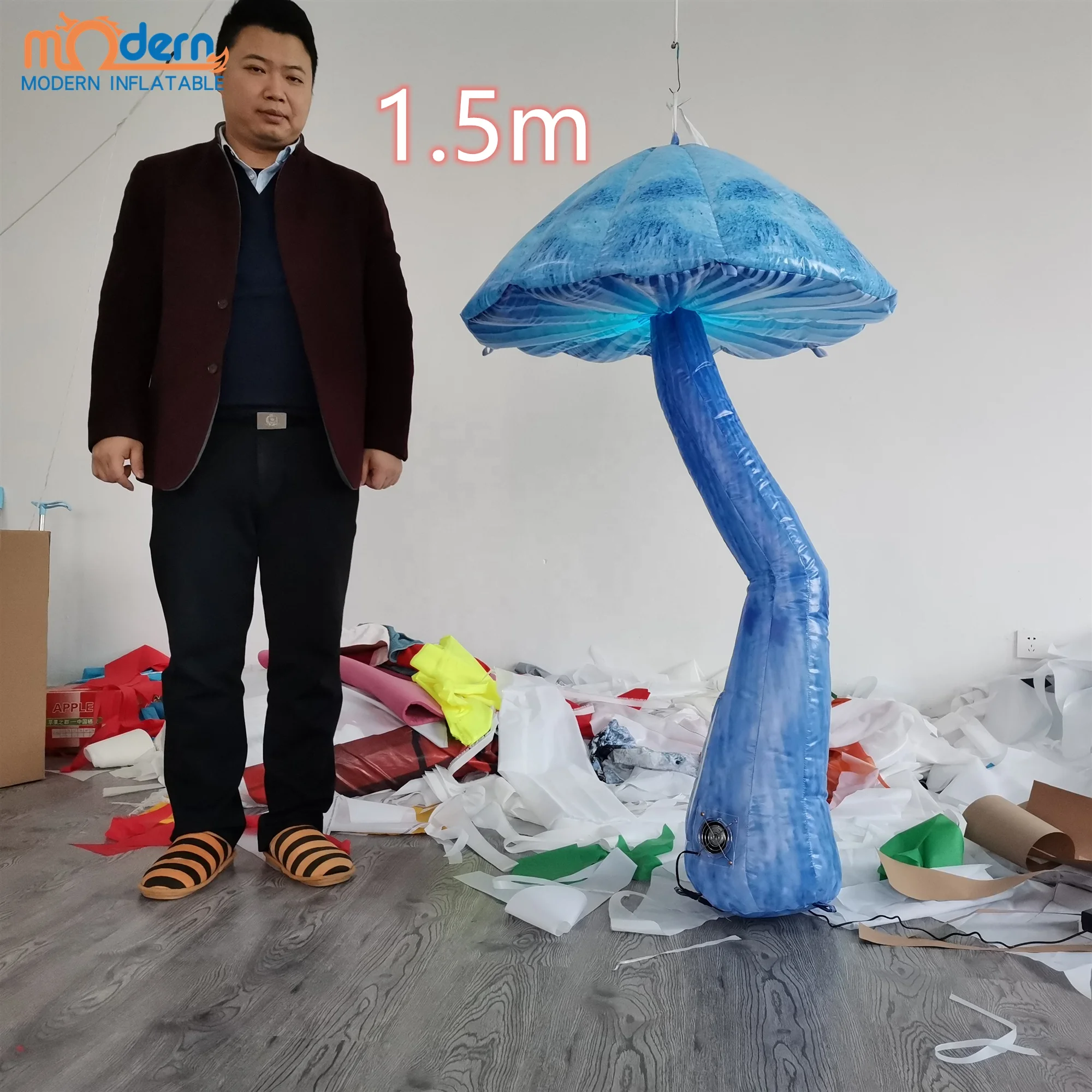 Cheap Price Outdoor Inflatable Mushroom Decoration with LED lighting for Party Event