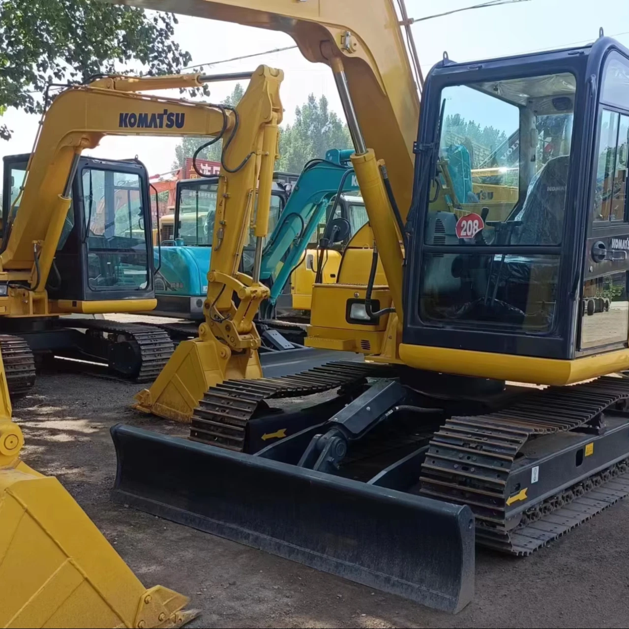 Высококачественные Подержанные Экскаваторы KOMATSU PC60-7 Гусеничные экскаваторы доступные для сельскохозяйственного строительства