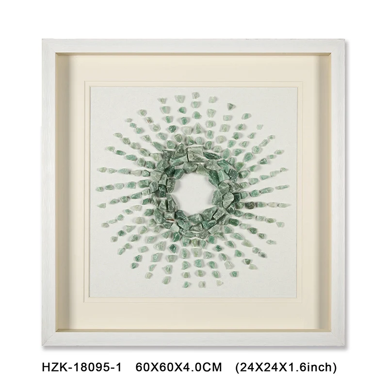 Wall art Decorative stone shadow box 3D Art Frames for Home Decor