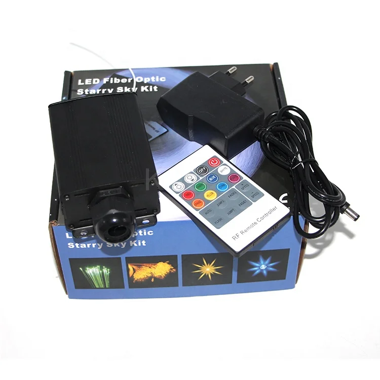 5W car ceiling decoration dimmable starry sky star RGB color LED fiber optic lighting kit