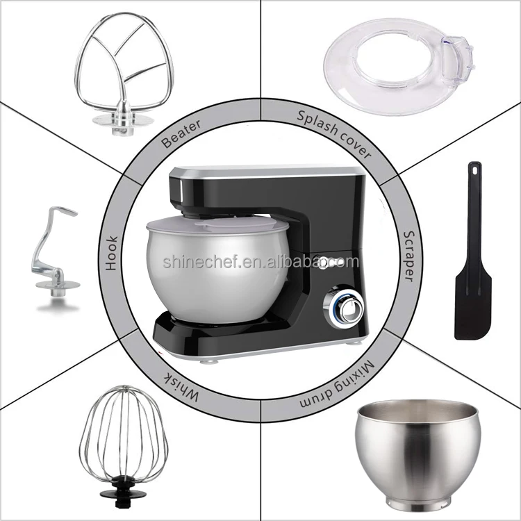 4L 5L 7L Electric Dough Stand mixer Automatic Food Mixer China Manufacturer Cake Mixer