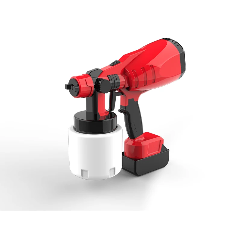18V Cordless Rechargeable Lithium Battery Powered Operated Hvlp Painting Paint Sprayer Spray Gun