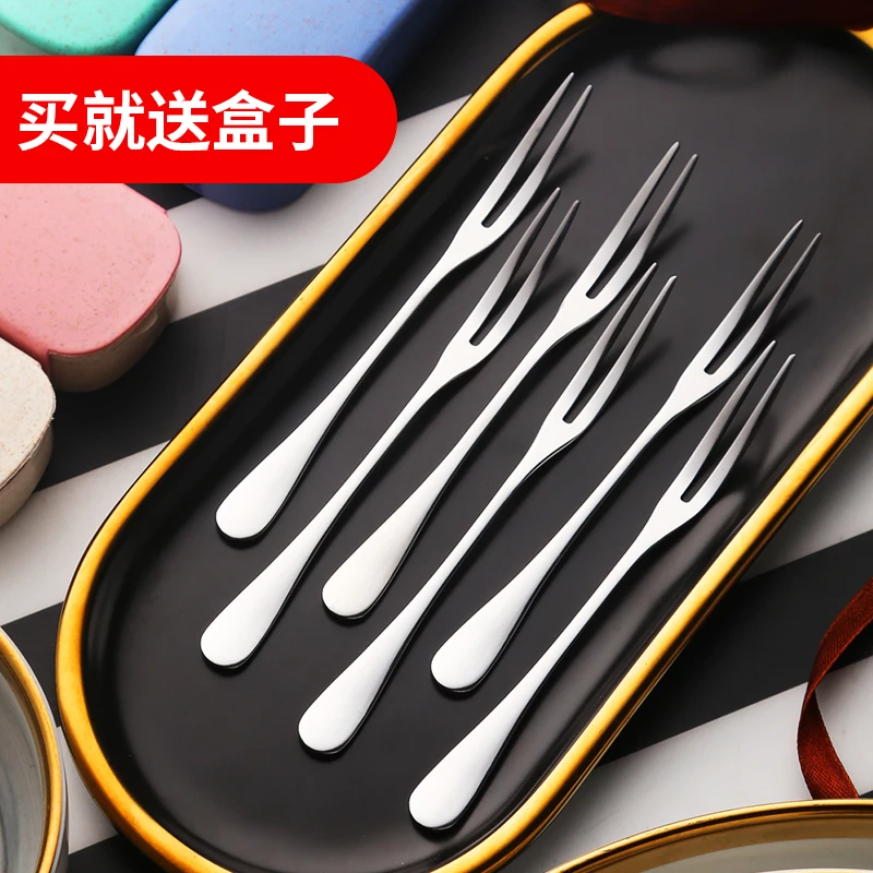 
High Quality Mirror Polished Stainless Steel 304 Fruit Forks, Suitable for Family Hotels and Restaurants. 