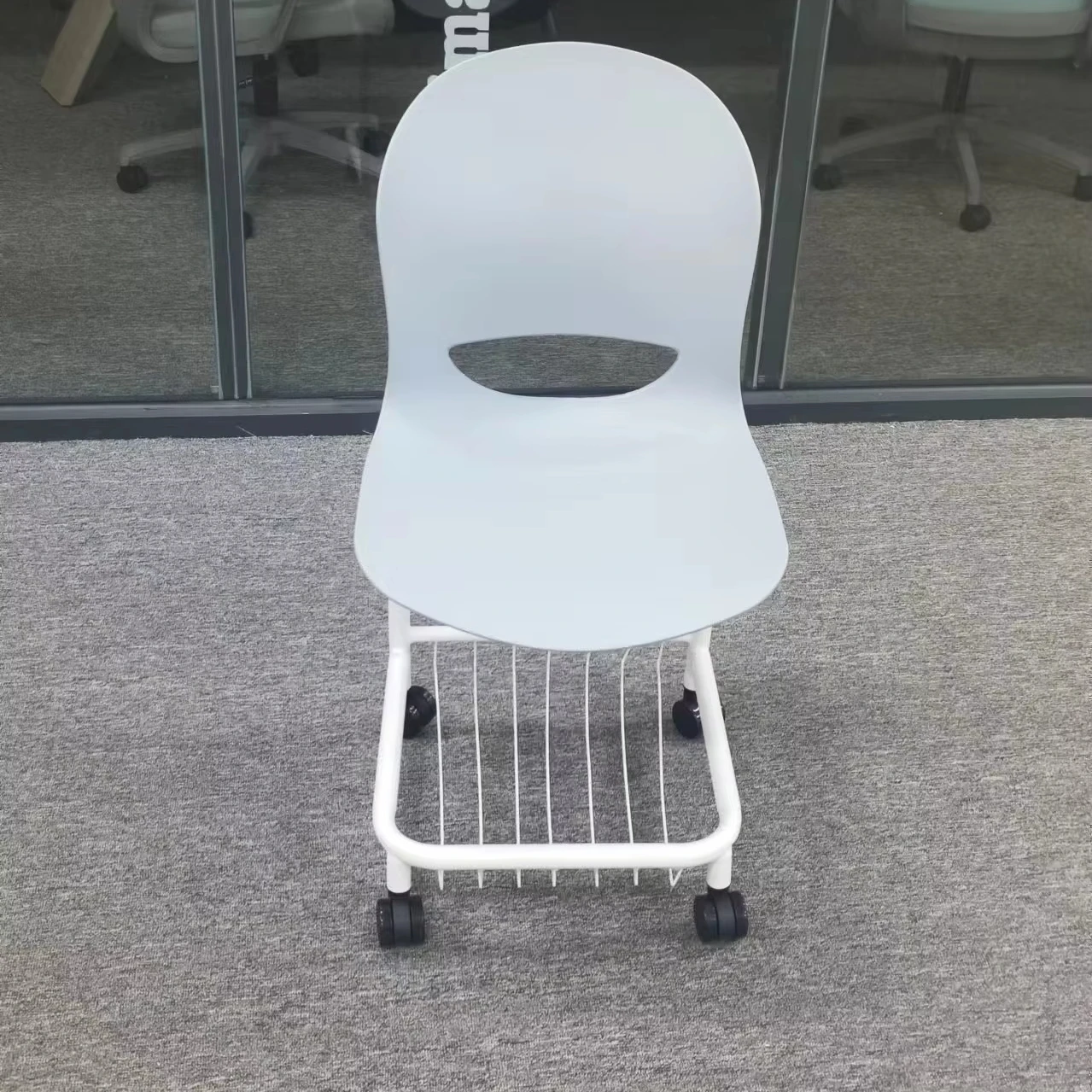 Wholesale College Student Chairs PP Plastic University Classroom Furniture Adult Student Chair