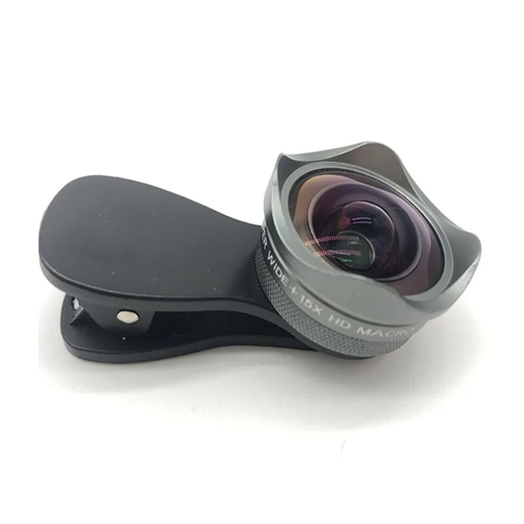 Universal 4K HD Wide Angle 120 Degree 0.45x Macro Mobile Phone Camera Lens with Coated lens