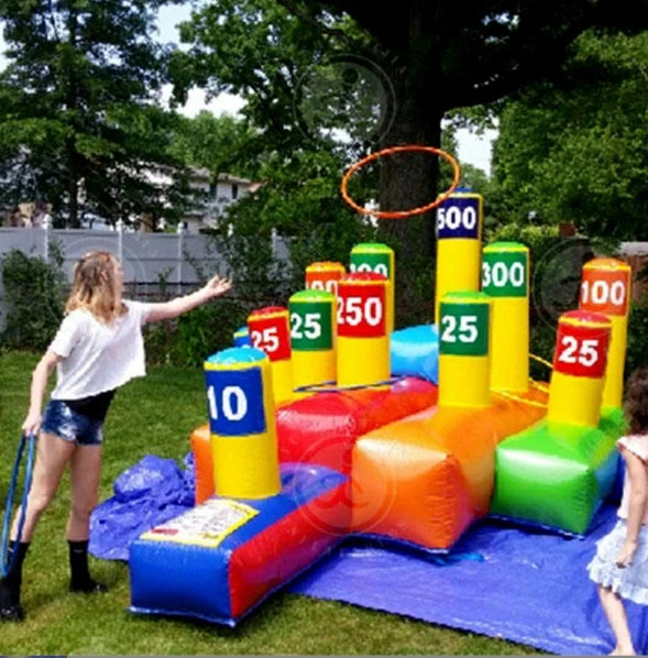 Giant Challenge Throwing Game kids Inflatable Ring Toss For Adult Sports Game