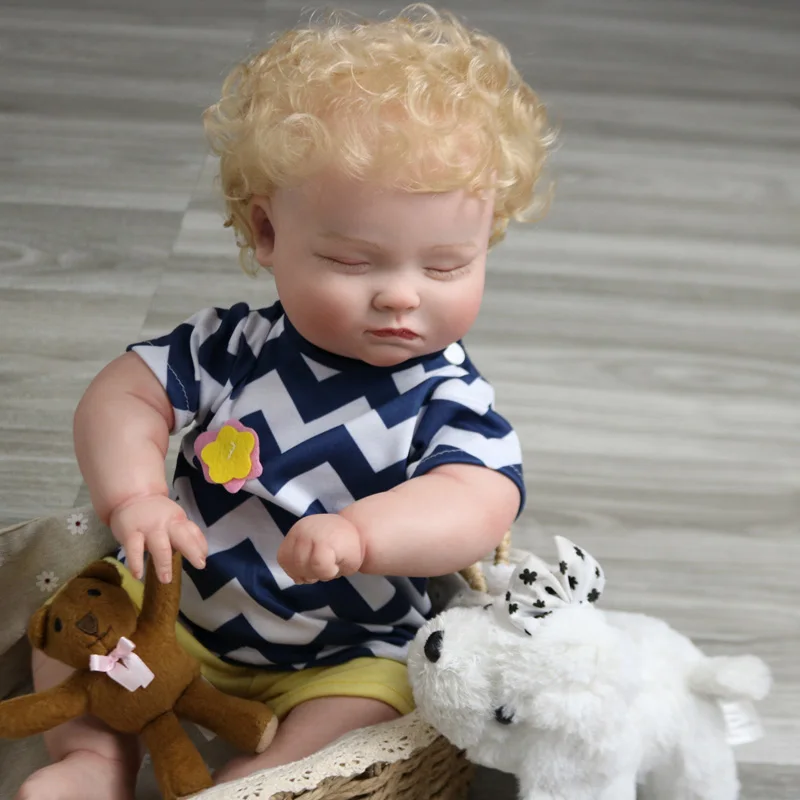 Original  Reborn Doll Kits 18Inch New Face Realistic DIY  Vinyl Silicone Dolls Reborn Baby Collect