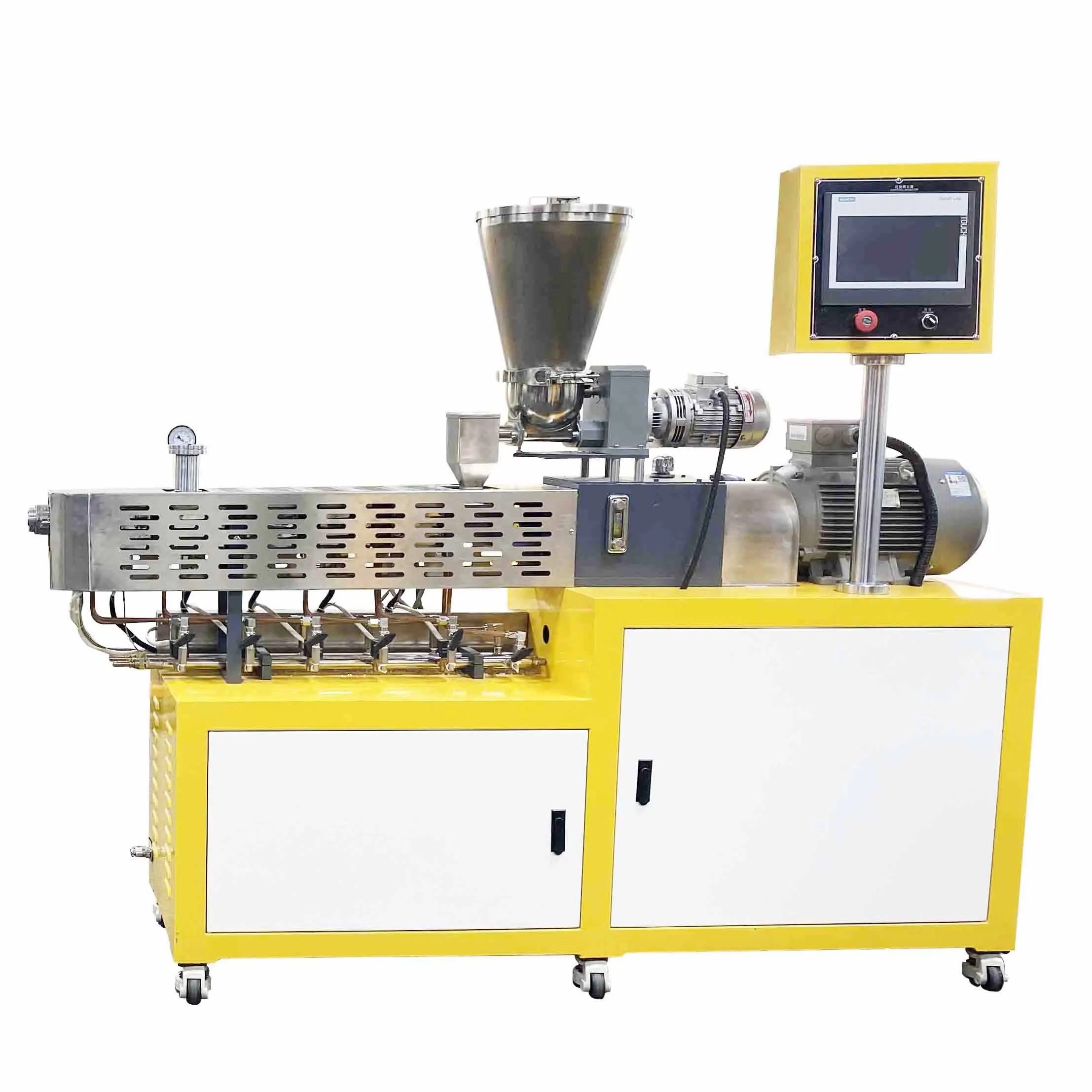 Small Plastic Co-rotating Parallel Twin Screw Extruder Machine Double Screw extrusion Line