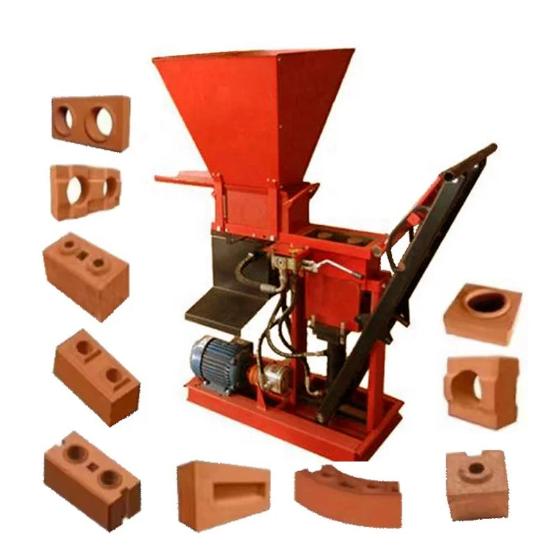 clay brick concrete brick hydraulic forming machine
