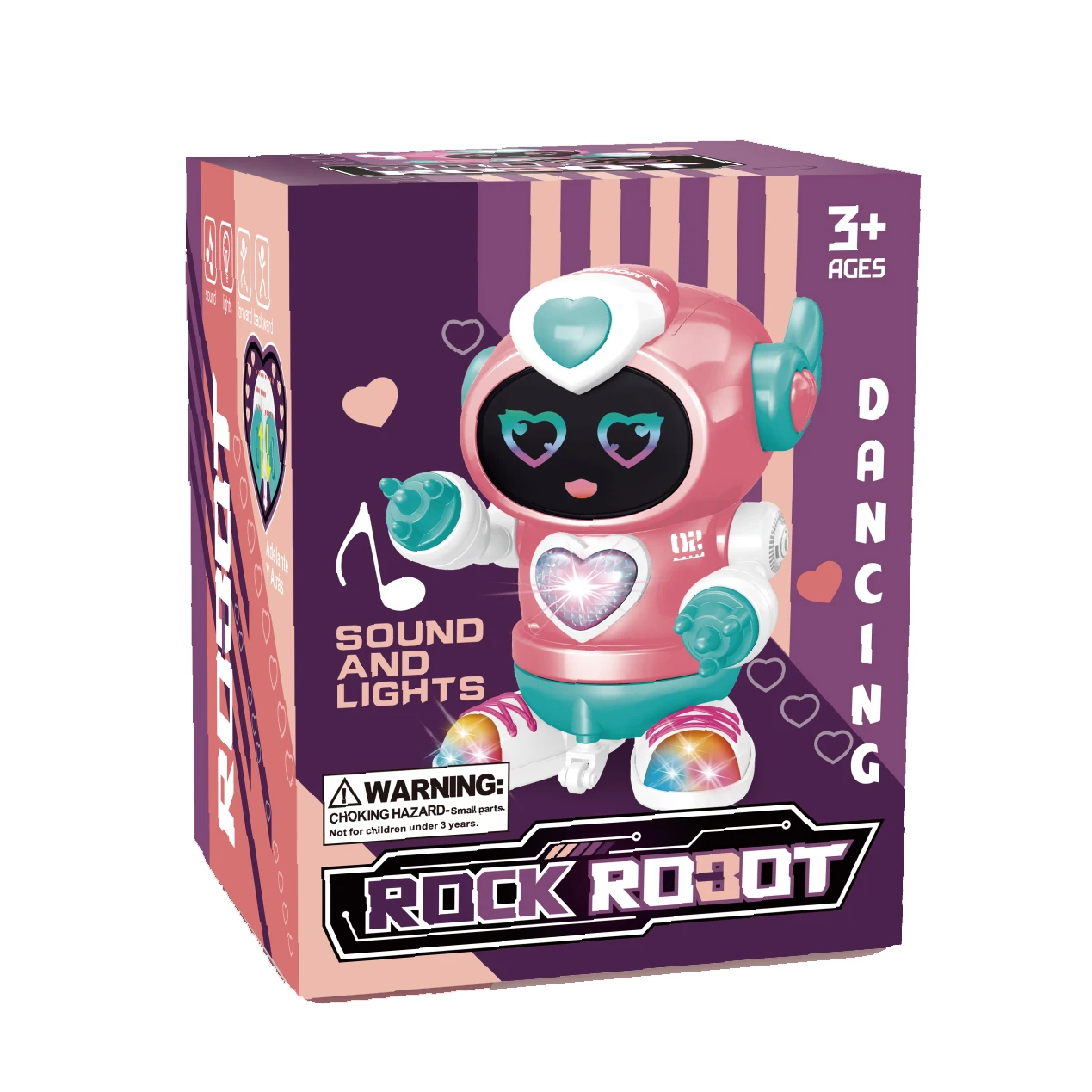 Funny battery operated smart dancing intelligent mini walking robot toy with colorful light sound