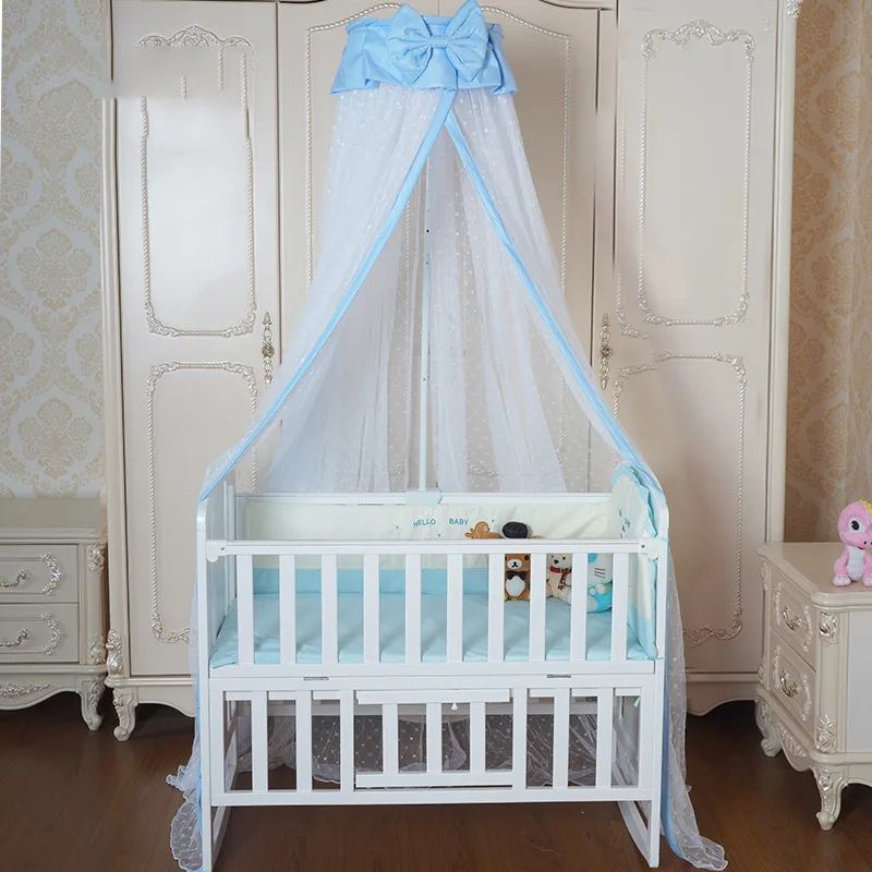 Baby Infant Bedding Mesh Crib Netting Summer Portable Baby Mosquito Insect Cradle Net Folding Baby Bed Crib Mosquito Net