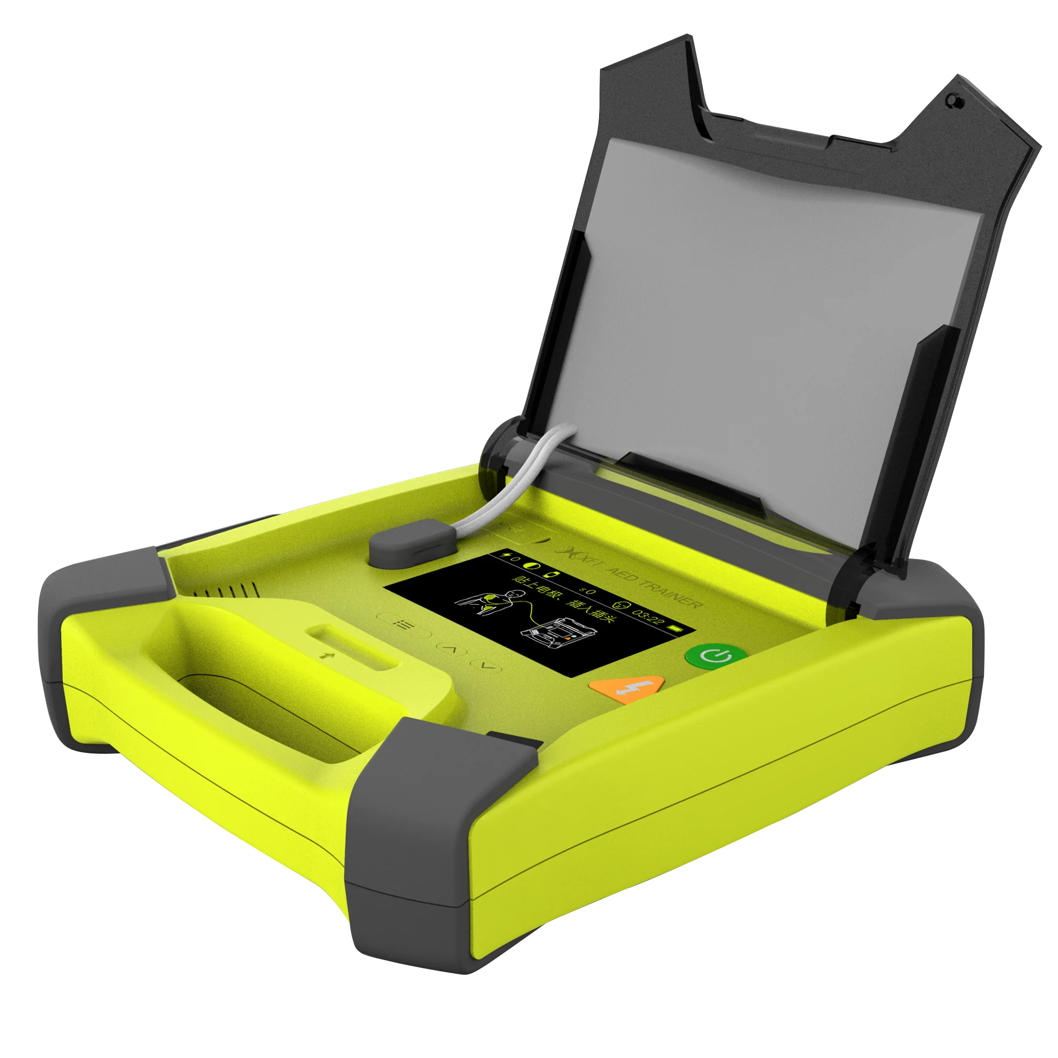 10 аварийных сценариев AED Trainer со светодиодным дисплеем для обучения с обратной связью CPR с несколькими языками