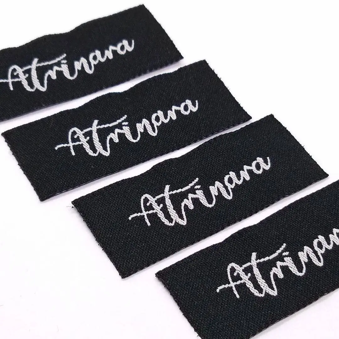 cloth scarf muslim clothing fabric brand label tag shawl logo scarves name tags customized