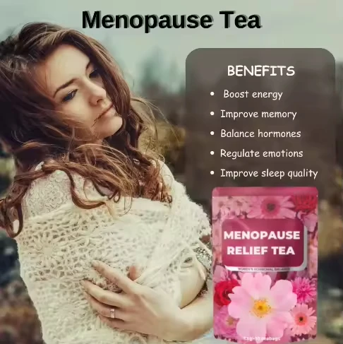 Private label menopause hot flashes regulate emotions tea women tea