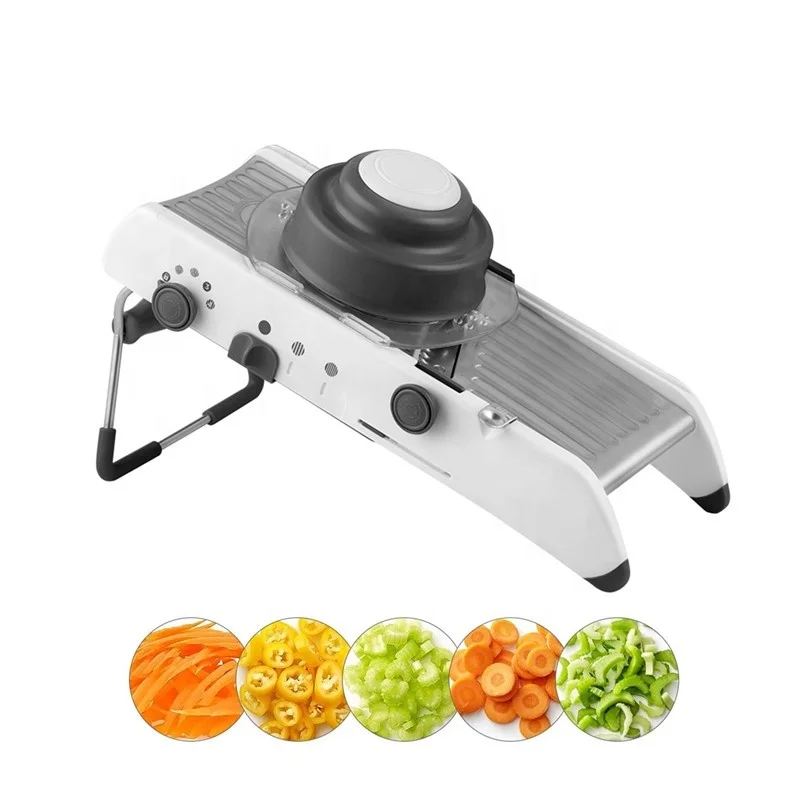 Stainless Steel Kitchen Accessories 2020 Item Gadgets Manual Adjustable Fruit & Vegetable Mandoline Dicer Chopper Cutter Slicer