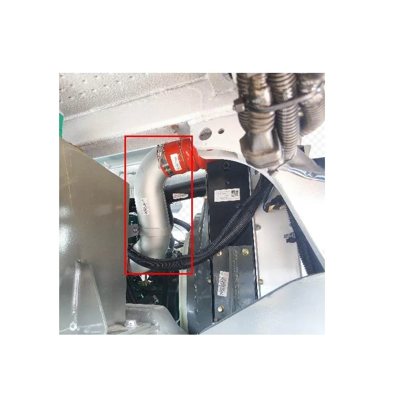 HOVA Port Wharf Tractor Parts Intercooler outlet pipe TZ53715300123 for Sinotruk(CNHTC) truck parts