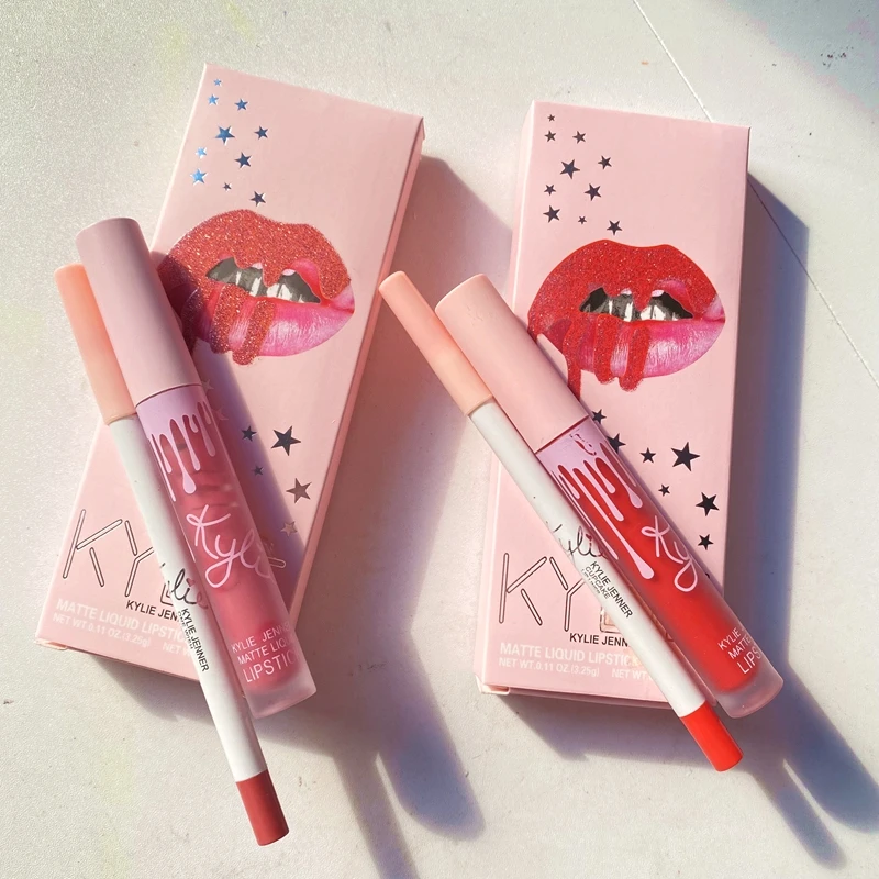 Wholesale Lip Kit for Kylies 2 in 1 Lipstick lipliner kit jenner cosmetics makeup kylies matte liquid lipstick set