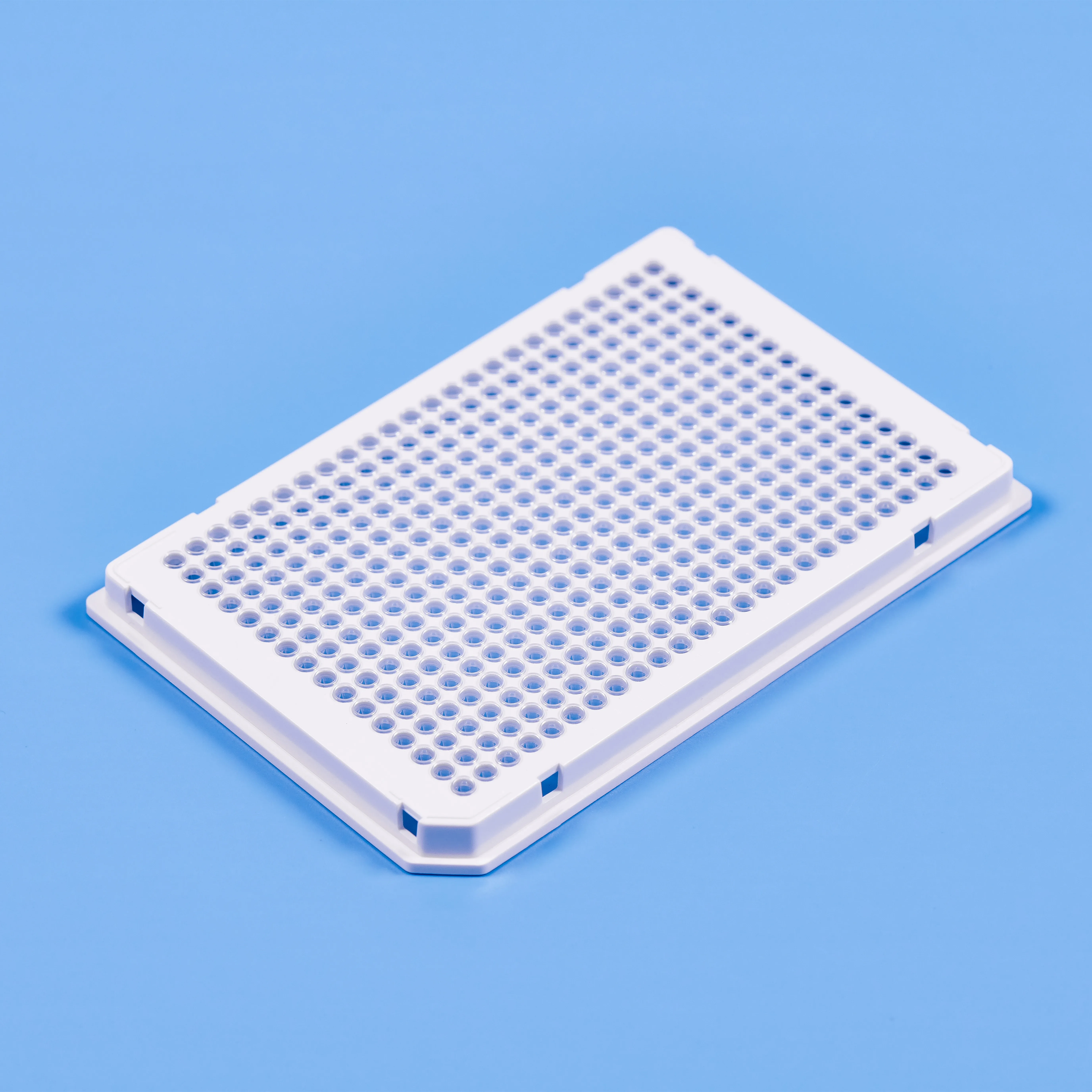 384 Well 40ul PCR пластина белая рамка с прозрачной трубкой