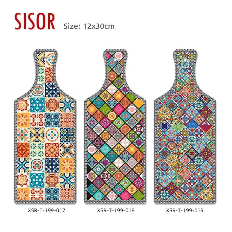 Printing Italian Style New Cheese Pad Ceramic Trivet Spanish Sublimation Ceramic Placemat