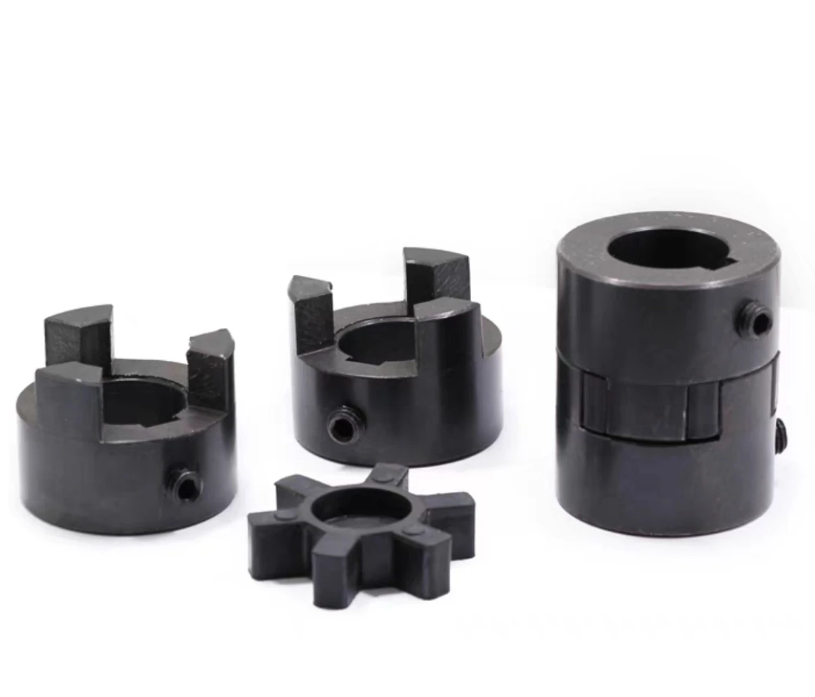 L075 Flexible 3-Piece L-Jaw Coupling Set with Nitrile Rubber Spider