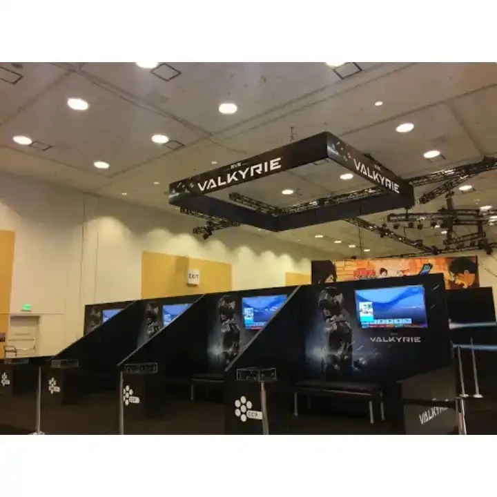 China Supplier Frameless SEG Frame Backlit LED Trade Show Hanging Sign Ceiling Hanging Banner