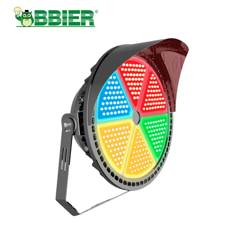 High Power Modular 300W 500W 600W 800W 1000W 1200W LED RGB Flood Light for Outdoor High Mast Sports RGB Stadium Floodlight