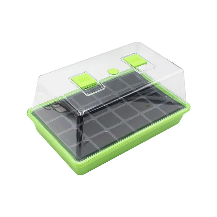 
24 Cells Garden Nursery Seedling Grow Box Planting Starter Trays 