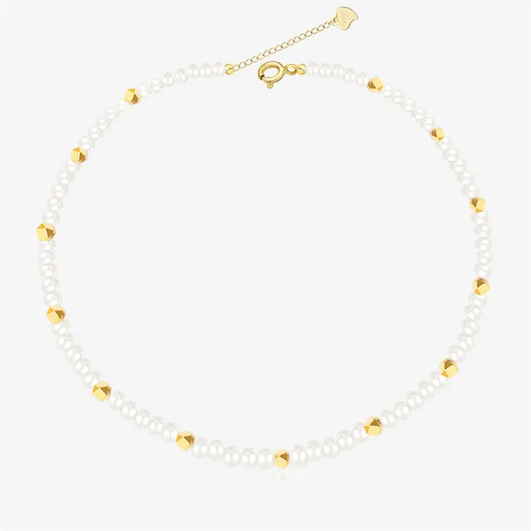 SP High Quality New French Style Baroque Pearl Necklace Women S925 Sterling Silver Natural Pearl Necklace