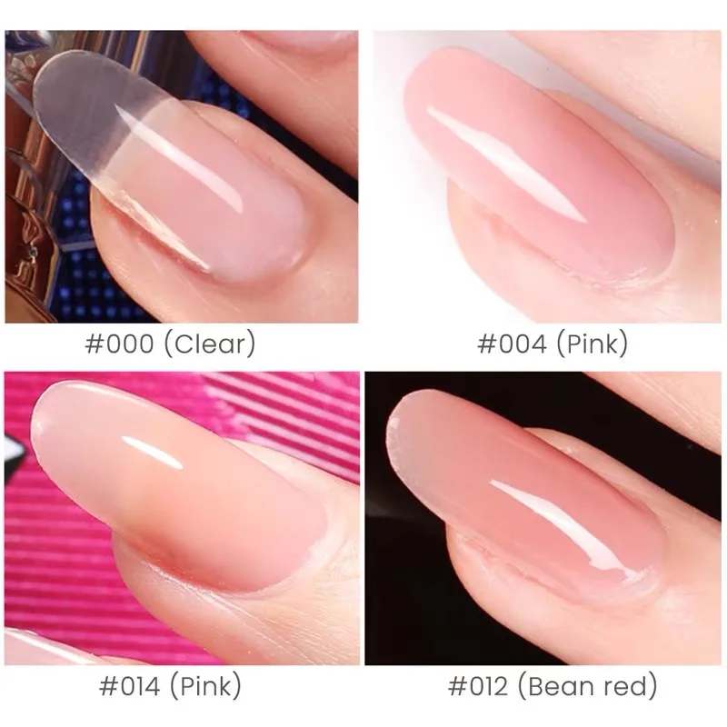 With Your Logo 15Ml Exquisite Nail Extension Acrylic Poly Gel Gift Box Set With Uv Lamp