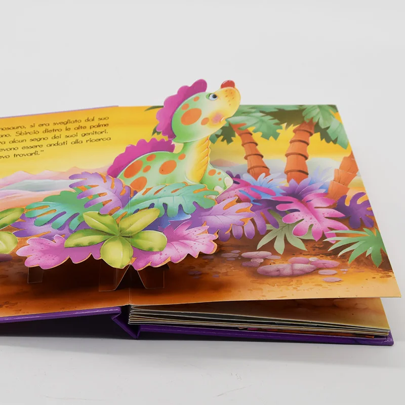 3D-стереоскопическая книга с принтом динозавров