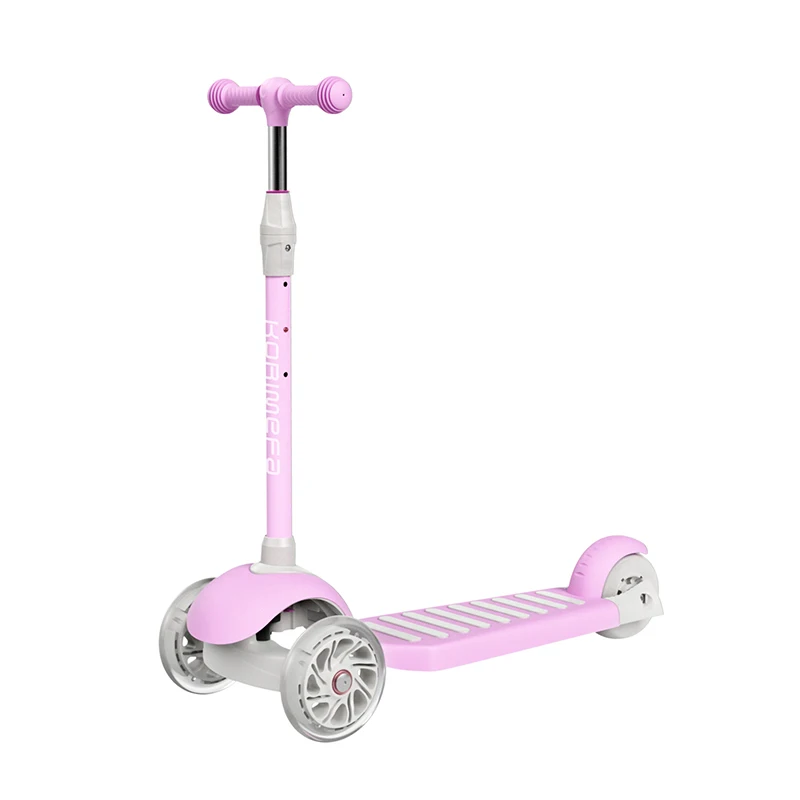 2021 Hot sale Wholesale Led Adjustable Height Kids Kick Scooter With 3 Flash light Wheels for Children